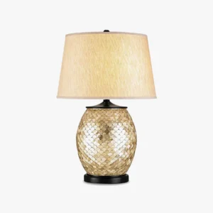 Black Drum Type Syphon Silver Table Lamp